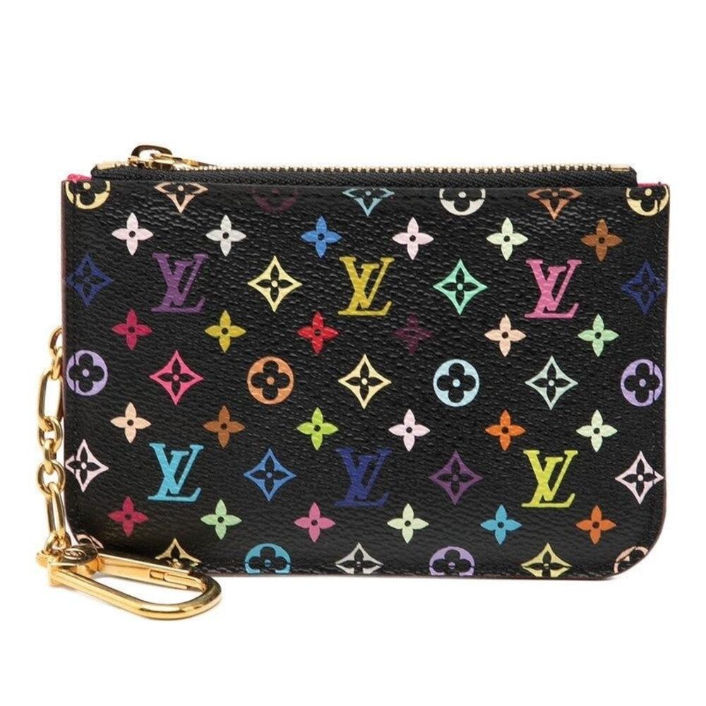 Louis Vuitton Monogram Multicolor Pochette Cles Coin Case Multicolor